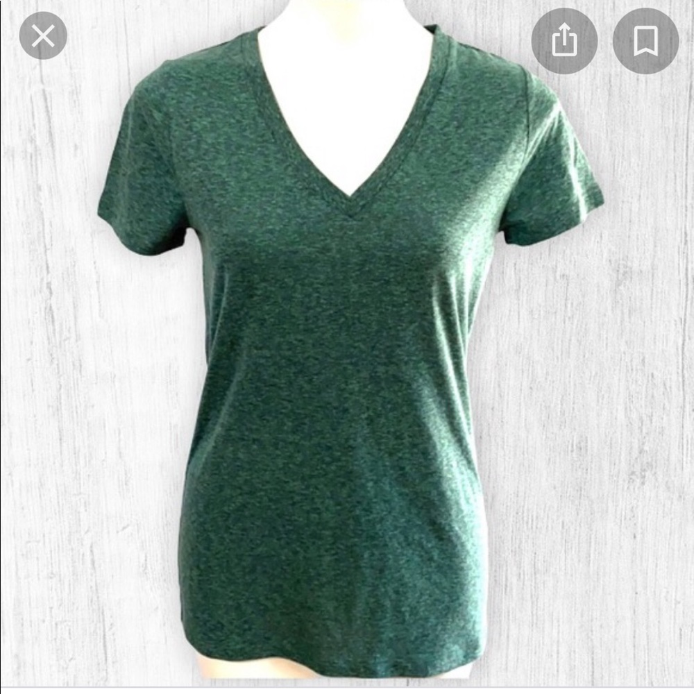 Mossimo Green V neck top